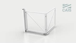 TRACKLESS BI-FOLDING SWING GATE