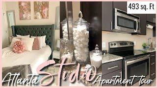 My Studio Apartment Tour | 493 Sq. ft In ATL | Small Space Living