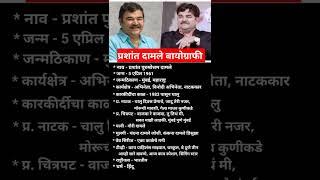 Prashant Damle Biography #prashantdamle #biography #celebritybiography #celebrity #shorts #short #yt