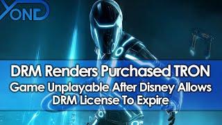 DRM Renders Purchased Tron Game Unplayable After Disney Lets DRM License Expire