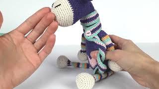 Жираф крючком. Вязаный жираф мастер класс. Crochet giraffe (Урок 3. Сборка игрушки)