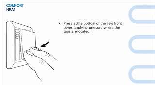 Comfort ECO thermostat troubleshooting and change of thermostat cover