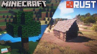 Rust + Minecraft. PvP on mc.Mineblaze.ru