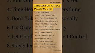 Your daily guide to inner peace. ‍️ #peacefullife #liferules #innerpeace #liferules #mindfulness