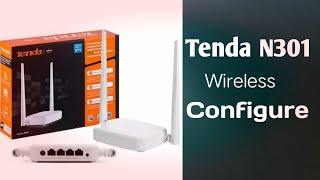 How To Setup And Configure Tenda N-301 Wireless Router || ALIF TECH BANGLA ||