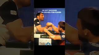 He got shocked by his rival Disabilities power #armwrestling #deniscyplenkov #karma #edit #shorts