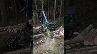 John Deere 1270G with H480C #johndeere #logging #treework #treeharvester #woodworking #fyp #forestry