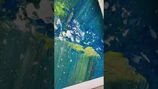 Abstract Painting in 17 Seconds#shorts #abstract #acrylicpainting  #art