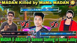 MADAN & ABzOdin & Samson Gaming in Same Lobby || PUBG MADAN || madan op || Samson Gaming || ABzOdin