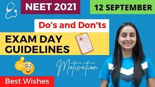 NEET 2021 Exam Day Instructions | Best Wishes