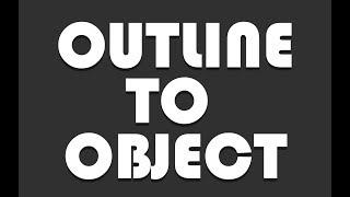 Converting Outline to Object in Corel Draw