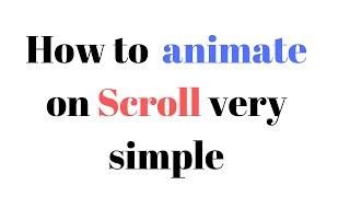 Animate On Scroll - Trigger CSS Animations On Scroll using aos