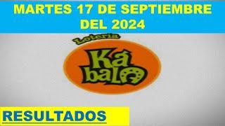 RESULTADO KABALA Y CHAUCHAMBA DEL MARTES 17 DE SEPTIEMBRE DEL 2024 /LOTERÍA PERÚ/