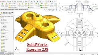 SolidWorks Tutorial Exercise 238-Plastic Part