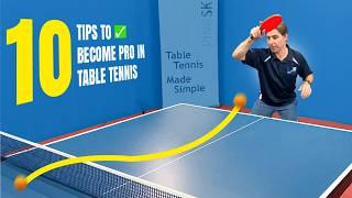 10 Table Tennis Tips to Become a Better Player