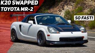 JDM K20a swapped Toyota MR2 Spyder Drive Review