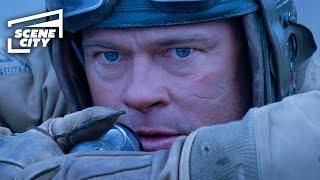 Fury: Sherman Tank vs. Tiger Tank (BRAD PITT HD CLIP) | With Captions