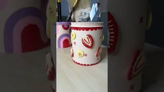 Pen holder/ brush holder from waste  | DIY waste to wow #shorts #penholdercraft #recycle #diy