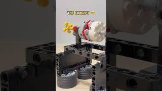 One Way Clutch Concept  VS Final Model  #clutch #mechanism #lego #mechanical