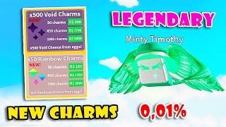 New Update! 2 New VOID + RAINBOW Charms (0,01%) & 2 Best Legendary Pet in Saber Simulator! [Roblox]