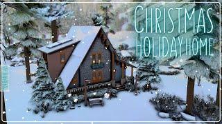 Рождественский домик для отдыха│Строительство│Christmas Holiday Home│SpeedBuild│NO CC [The Sims 4]