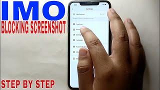  How To Block Screenshots For Profile Picture On Imo 