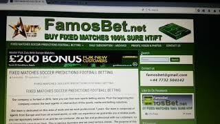 FAMOSBET - SINGLE FIXED MATCH 02/09/2017