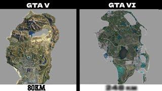 КАРТА GTA 5 VS КАРТА GTA 6: Сравнение карт разных игр