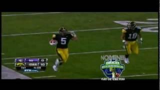 Iowa's Tanner Miller and his INT for a TD