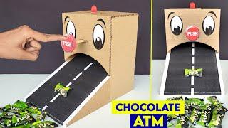 Chocolate Dispenser Machine|How to make cardboard Atm|Simple school project