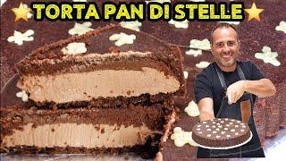 ⭐️TORTA PAN DI STELLE  SENZA COTTURA LAVORAZIONE TUTTA A FREDDO TORTA GUSTOSA E VELOCE DA REALIZZARE