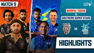 Manipal Tigers VS Southern Super Stars | Highlights Match | Legends League cricket 2023 | Match 9