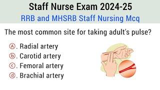 Staff Nurse Exam 2024-25 | staff nurse exam preparation