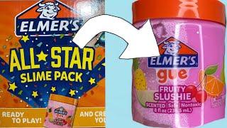 Testing Elmers Gue from All Star Slime Pack. Satisfying ASMR(long version)