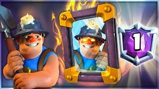  1 МЕСТО В МИРЕ ЭТОЙ КОЛОДОЙ ! ТОП КОЛОДА с ШАХТЁРОМ и ЗЕРКАЛОМ / Clash Royale