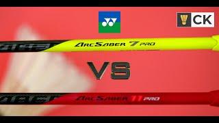 Yonex Arcsaber 7 Pro Review vs Yonex Arcsaber 11 Pro - Which even balanced racket is better?