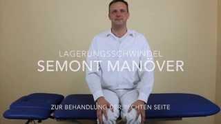 Semont Manöver bei Lagerungsschwindel - rechte Seite