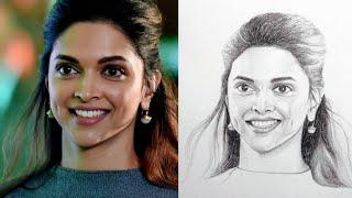 deepika padukone pencil drawing ️ short video