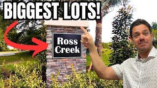 You wont believe the lots on these NEW homes in LAKELAND with NO CDD! [Ross Creek]