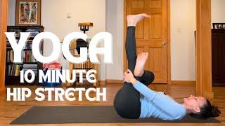 10 Minute Hip Stretch | Calming Yoga Practice