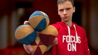 Обучение Жонглированию 4 Мячами | How to Juggle 4 Bolls