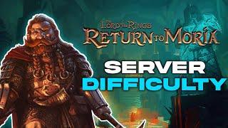 How to Change the Difficulty on a Lord of the Rings: Return to Moria Server!