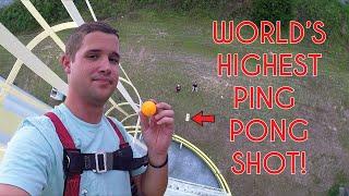 Ping Pong Trick Shots | WORLD'S HIGHEST PING PONG SHOT | NICEBRO