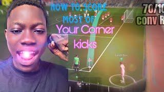 How to score most of your corner kicks