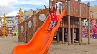 Yasya has fun in the Playground with a ship theme | Video for kids