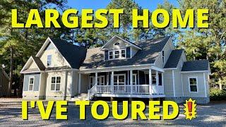 LARGEST HOME I'VE EVER TOURED!! Everything is "SUPERSIZED" on this house! New Modular Home Tour