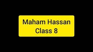 Speech by Maham Hassan class 8