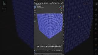 Simple Way to Create a Basket in Blender #blendertutorial #blender