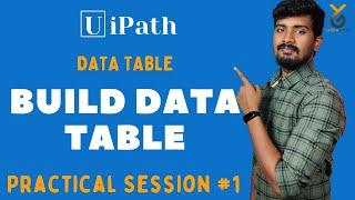 UiPath | Build Data Table Practical | How to use Build Data Table | yellowgreys | YouTube