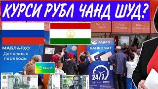 Курси Руси Дар Точикистон 13.10.2024 Курби Асъор Имруз Курси Имруза, Курси Рубл